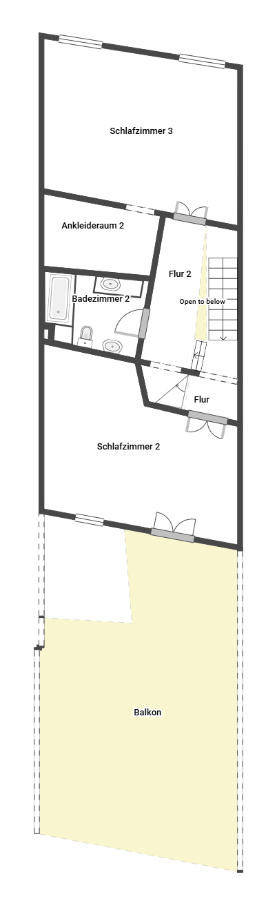 Grundriss 1. Etage
